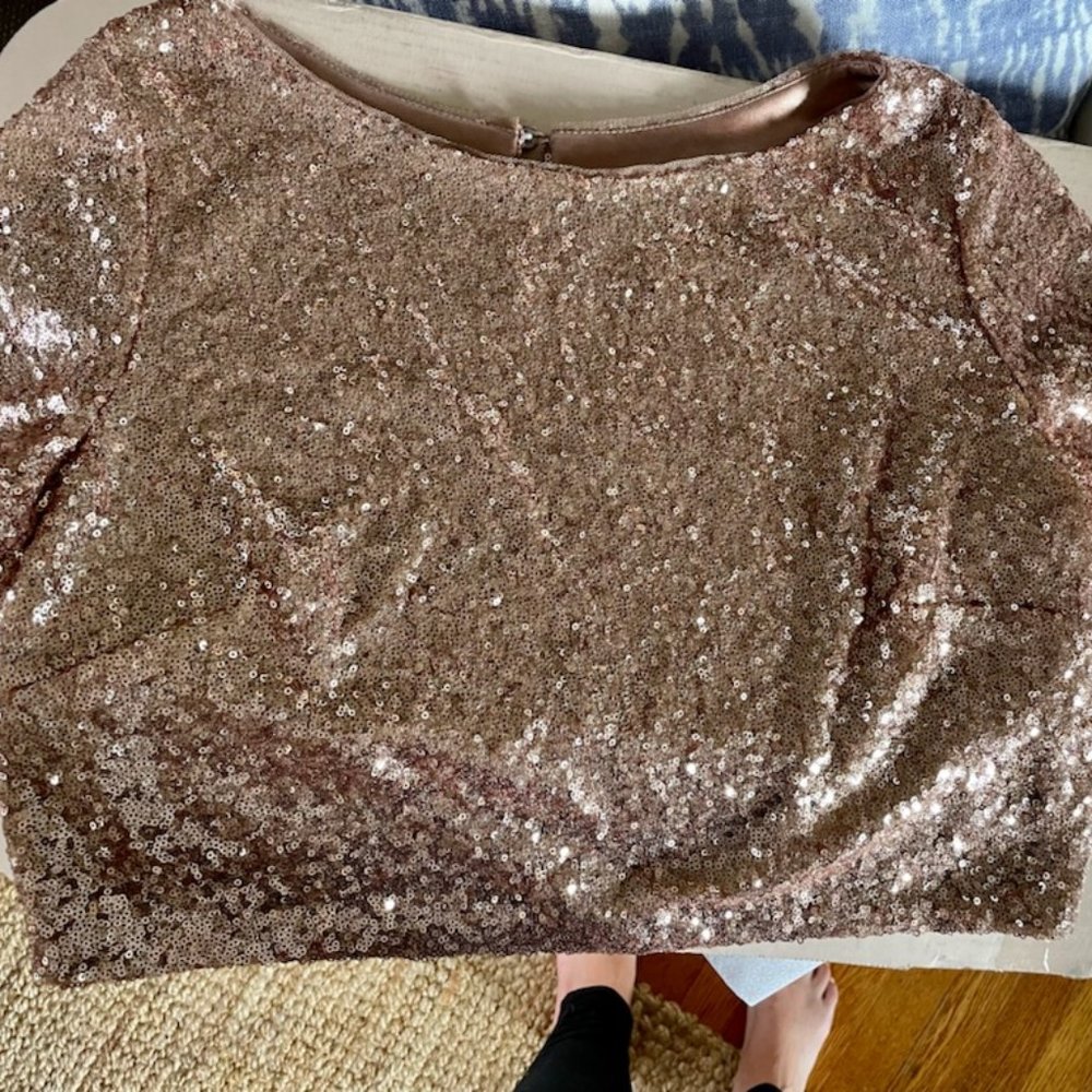 Revelry Bandie Sequin Top